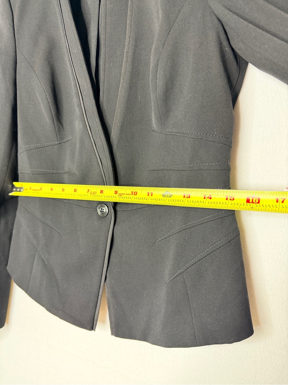 White House Black Market Black Blazer Jacket Size 6 One Button Front - Picture 6 of 8
